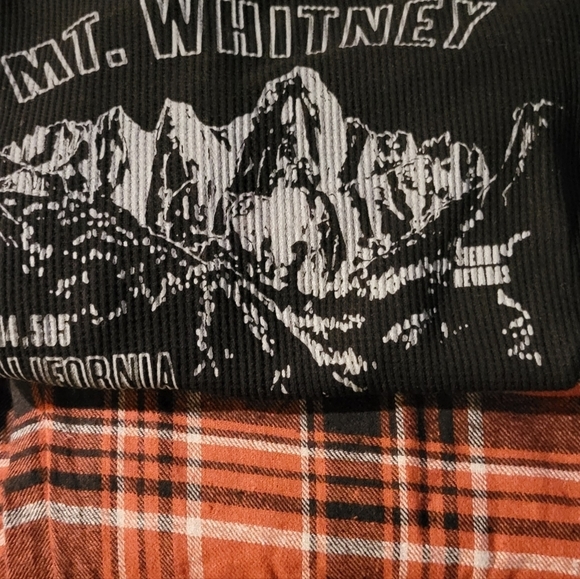 Lucky Brand Sleepwear Pajama Set Men's Small NEW Thermal Crew & Flannel Pants B5 - Picture 1 of 3